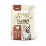 NEKKO DAILY Adult wątróbka z kurczaka kawałki w sosie 85g